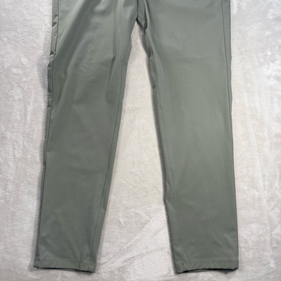 Lululemon ABC Pants Men Sz 34 Slim Fit Green Commission Warpstreme Chino LM5AF3S - Picture 3 of 11